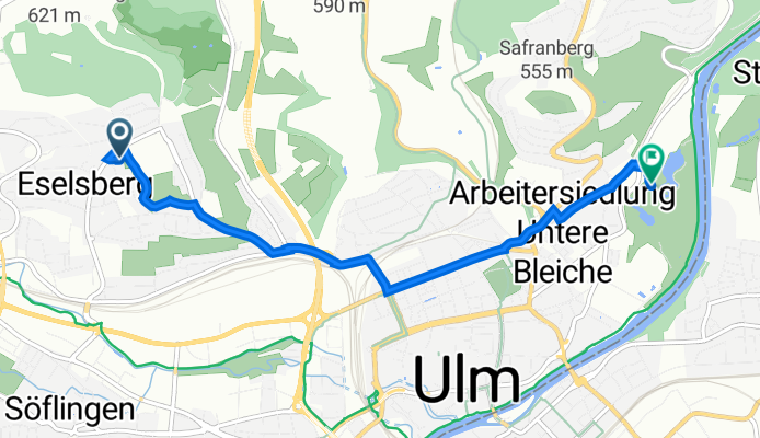 Trollingerweg 64, Ulm to Wielandstraße, Ulm