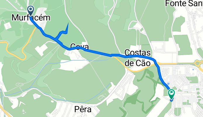 Rua do Movimento das Forças Armadas 10, Trafaria to Rua Quinta da Baboseira, Caparica