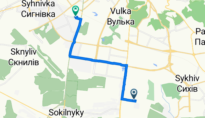 Володимира Вернадського вулиця, Львів to Садова вулиця, 2Д, Львів