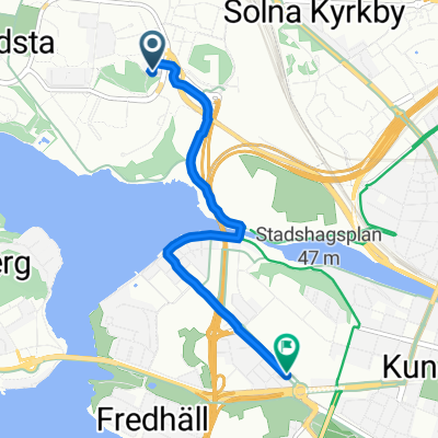 Armégatan 32A, Solna to Lindhagensgatan 53, Stockholm