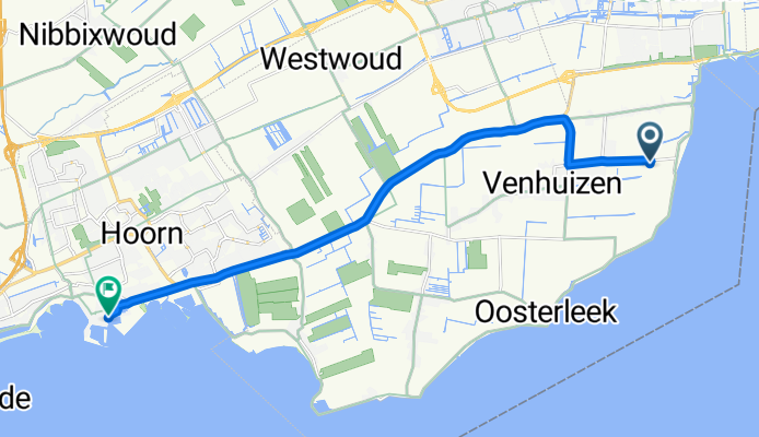 Burgemeester J Zijpweg 5A, Venhuizen to Oude Doelenkade 1–23, Hoorn