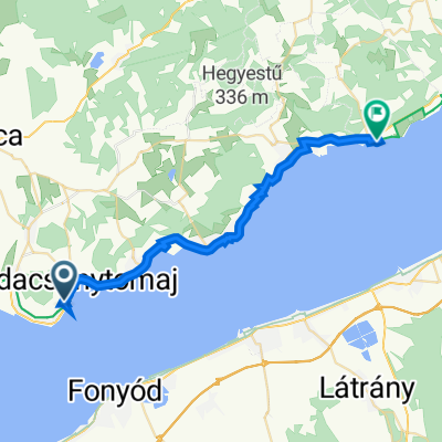 Füge köz 21., Badacsonytomaj to Strand utca 13., Balatonakali