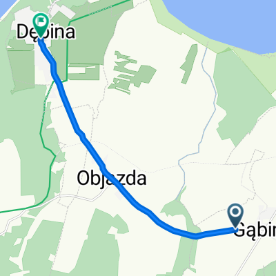 Jesionowa 2, Gąbino do Dębina 4A, Dębina