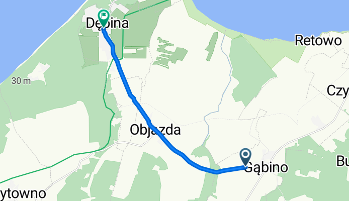 Jesionowa 2, Gąbino do Dębina 4A, Dębina
