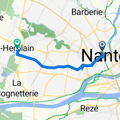 18 Rue de Bel-Air, Nantes à Allée la Pérouse, Saint-Herblain