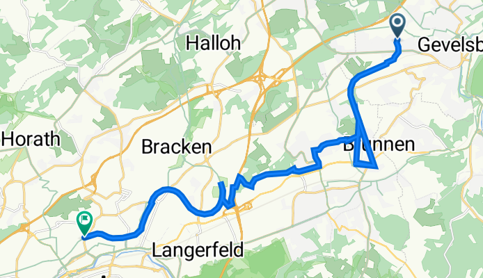 Clemens-Bertram-Straße 4A, Gevelsberg nach Westkotter Straße 51, Wuppertal
