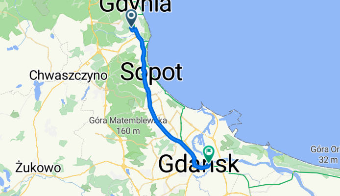 Łużycka 6C, Gdynia do Głęboka 14, Gdańsk