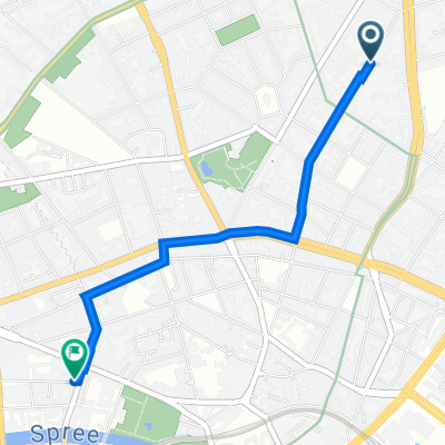 Choriner Straße 31, Berlin nach Johannisstraße 9, Berlin