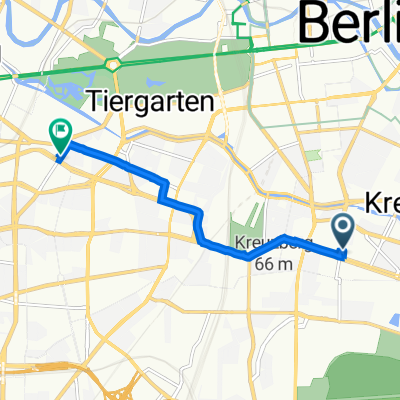 Zossener Straße 41, Berlin nach Nürnberger Straße 10, Berlin