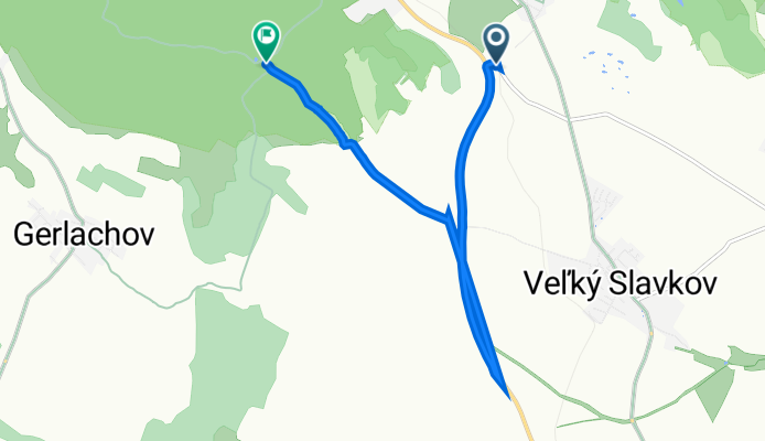 Cesta 3093, Veľký Slavkov až Nový Smokovec, Vysoké Tatry