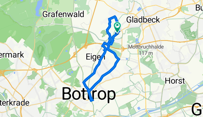 Bottroper Straße 256–276, Gladbeck nach Lökensweg 63, Gladbeck