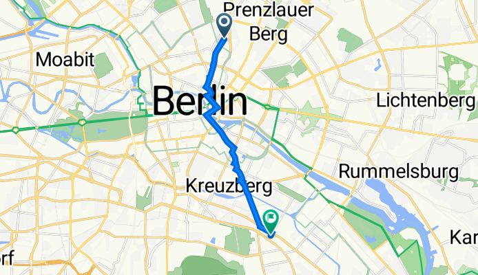 Choriner Straße 31, Berlin nach Donaustraße 1, Berlin