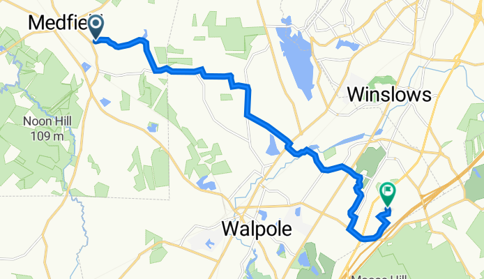 7 Philip St, Medfield to 3110 Cricket Ln, Walpole