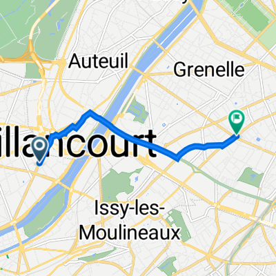 85 Avenue Pierre Grenier, Boulogne-Billancourt à 37–47 Rue Alain Chartier, Paris