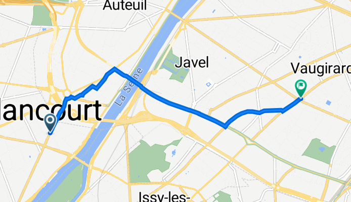 85 Avenue Pierre Grenier, Boulogne-Billancourt à 37–47 Rue Alain Chartier, Paris