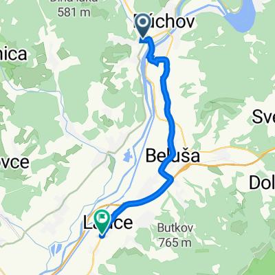 Svätoplukova 1466/28, Púchov to Hviezdoslavova 1009/138, Ladce