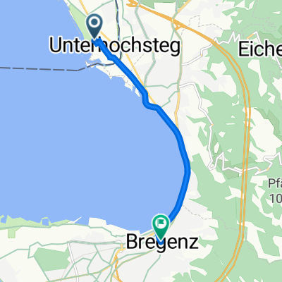 Fraunhoferstraße 20, Lindau (Bodensee) nach Rathausstraße 11, Bregenz