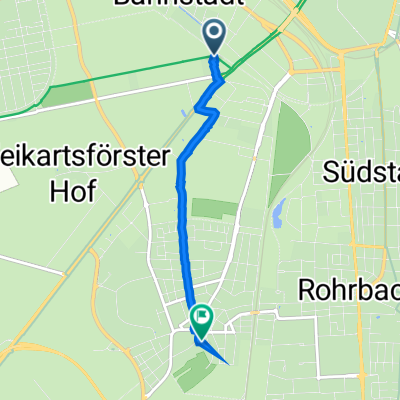 Bahnstadt, Heidelberg nach Oberdorfstraße 3/1, Heidelberg