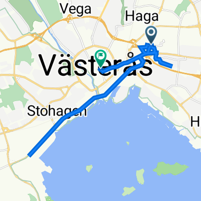 Strängnäsgatan 5D, Västerås to Kopparbergsvägen 14, Västerås