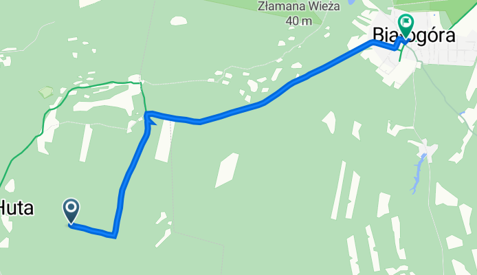 Osieki Lęborskie, Choczewo do Okrężna 10, Białogóra