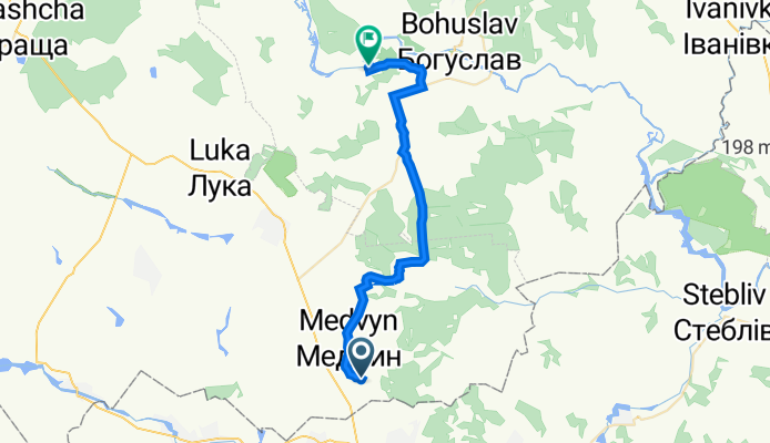 Вулиця без назви, Медвин to вул. Ланок 45, Дибинці