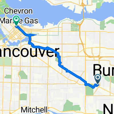 Grange Street 4390, Burnaby to West Georgia Street 1055, Vancouver