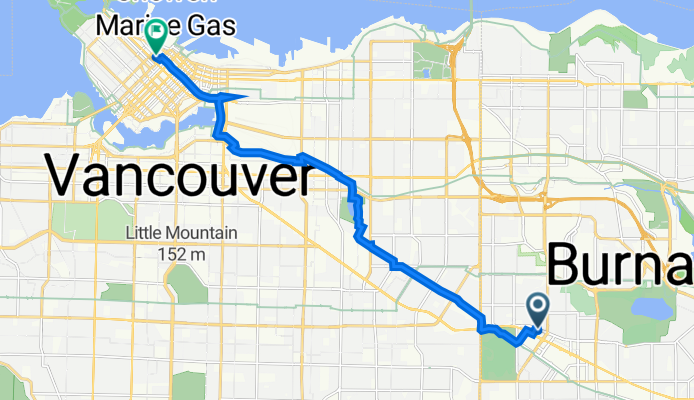 Grange Street 4390, Burnaby to West Georgia Street 1055, Vancouver