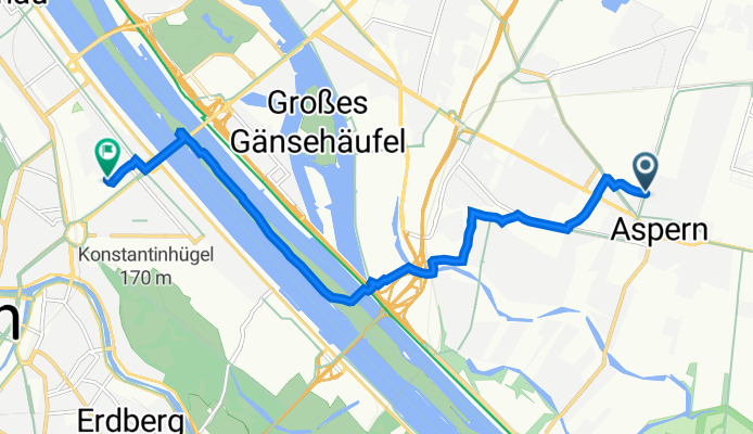 Hausfeldstraße 27–33, Wien nach Ernst-Melchior-Gasse 11, Wien