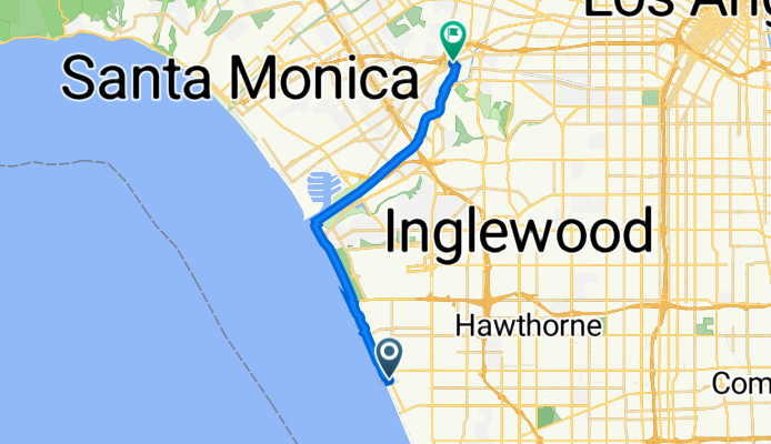 3206 Manhattan Ave, Manhattan Beach to 8771 W Washington Blvd, Culver City
