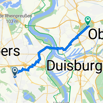 Zillestraße 14, Moers nach Emscherstraße 71, Duisburg