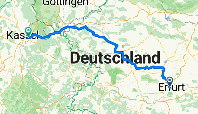 Erfurt Kassel unstrut-radweg