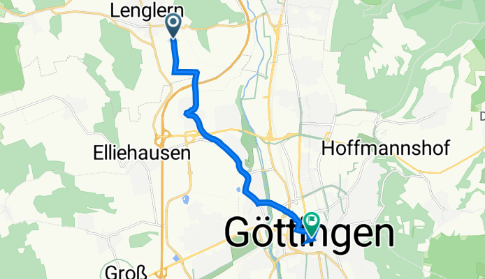 Bovenden nach Rote Straße 25, Göttingen