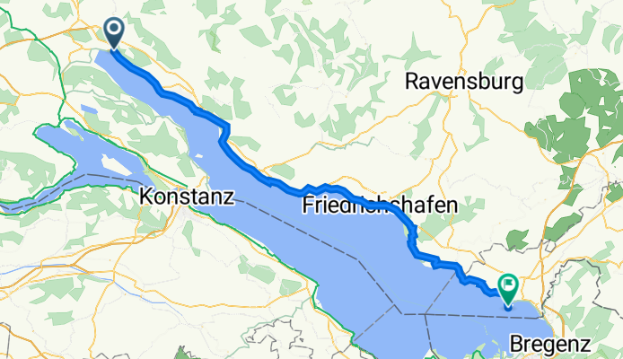 Überlinger Straße 26, Bodman-Ludwigshafen nach Bahnhofplatz 1C, Lindau (Bodensee)