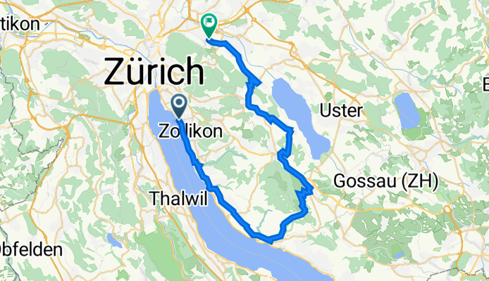Seestrasse 2, Zürich to Dübendorfstrasse 382, Zürich