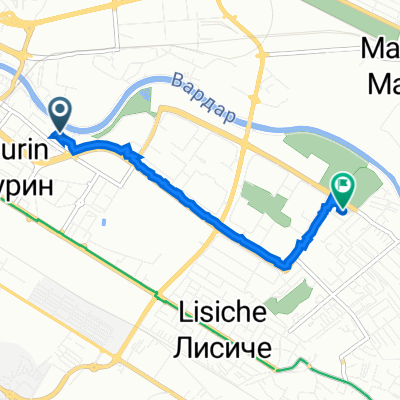 Улица 23 Октомври 19А, Skopje to Булевар Февруарски Поход 56, Skopje