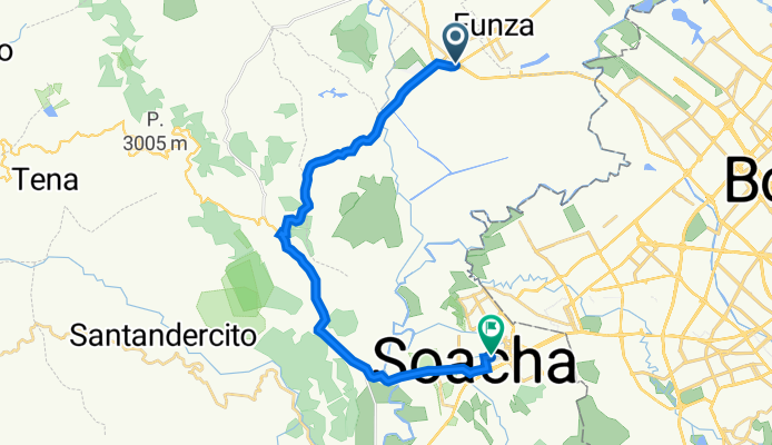 De Carrera 4 Este 2-2, Mosquera a Carrera 12 20-38, Soacha