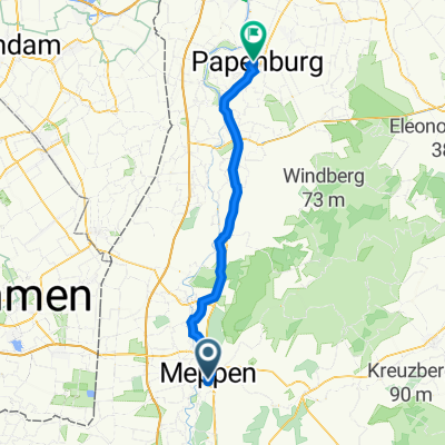 Kuhstraße 48, Meppen nach Deverweg 31, Papenburg