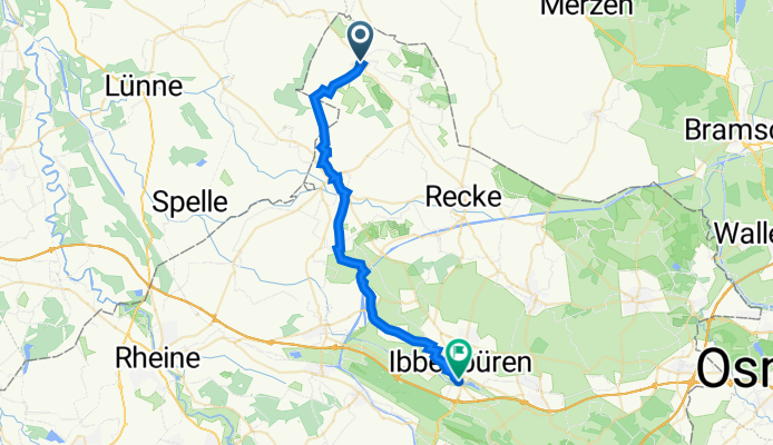 Schützenstraße 9, Hopsten nach Werthmühlenstraße 20, Ibbenbüren