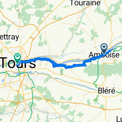 11 Quai Charles Guinot, Amboise a 2 Boulevard Heurteloup, Tours