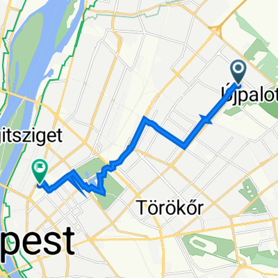 Route to VI. kerület, Budapest