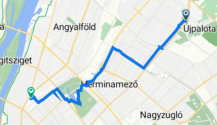 Route to VI. kerület, Budapest