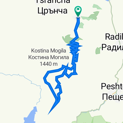 ул. 1-ва 62, Debrashtitsa to ул. 1-ва 62, Debrashtitsa