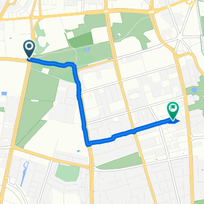Żwirki i Wigury 93, Warsaw to Michała Bałuckiego 27, Warsaw