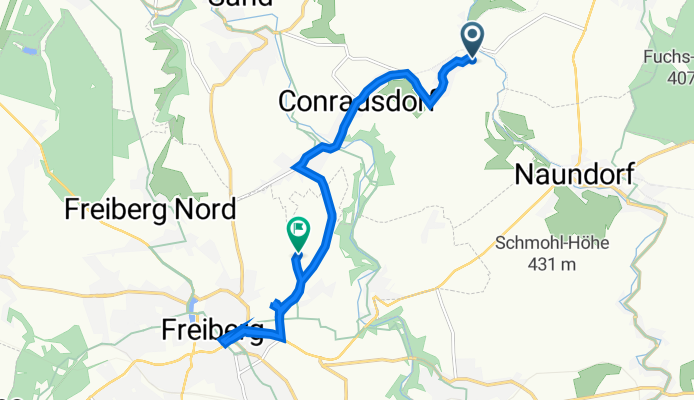 Erbgerichtsweg 13, Halsbrücke nach Fuchsmühlenweg 7, Freiberg