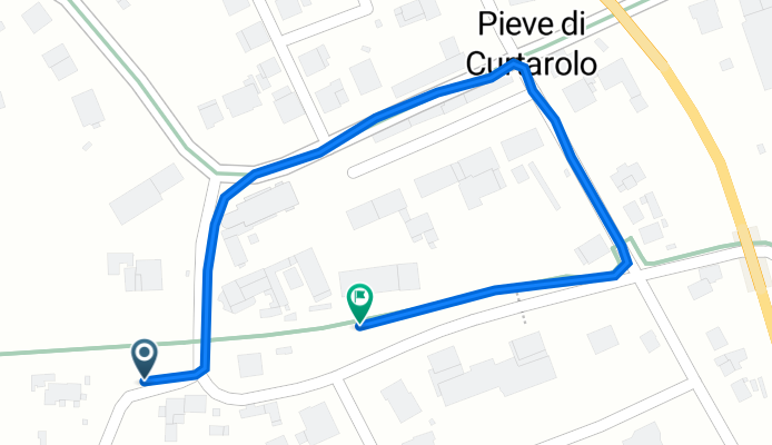 Via Monte Ortigara 9, Curtarolo nach Via Padre Bernardo Longo 15, Curtarolo