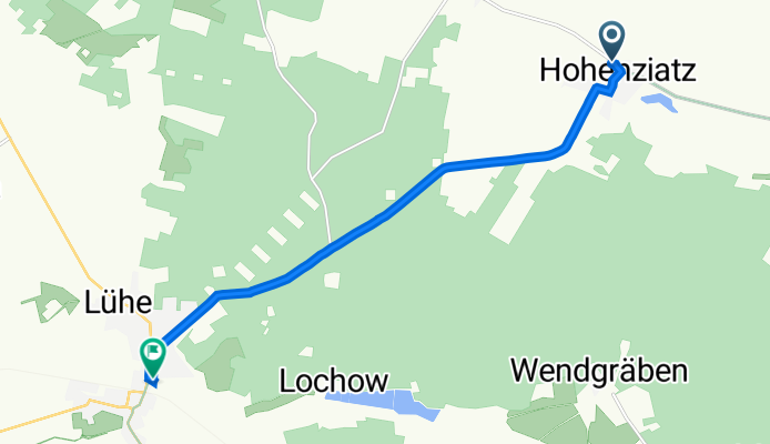 Ernst-Thälmann-Straße 14A, Möckern до Buchtweg, Möckern