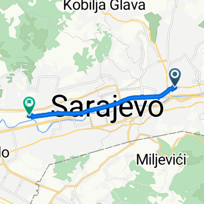 Branislava Đurđeva 22, Sarajevo to Džemala Bijedića 139–151, Sarajevo
