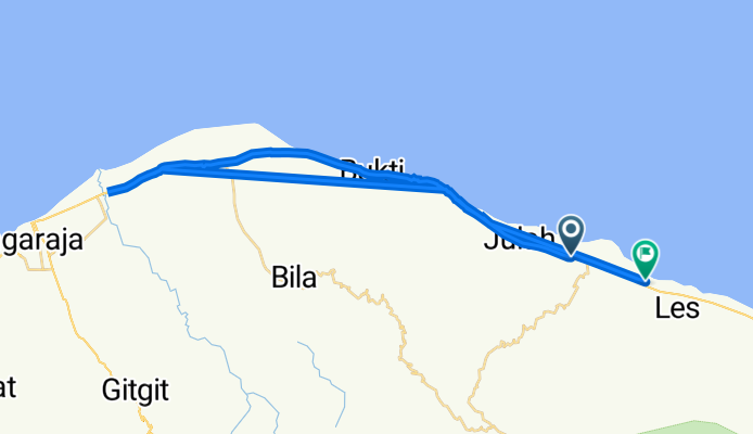 Jalan Raya Singaraja - Amlapura, Kecamatan Tejakula to Jalan Raya Singaraja - Amlapura, Buleleng