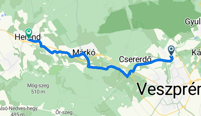 Jutasi út 34, Veszprém - Kossuth Lajos utca 140, Herend