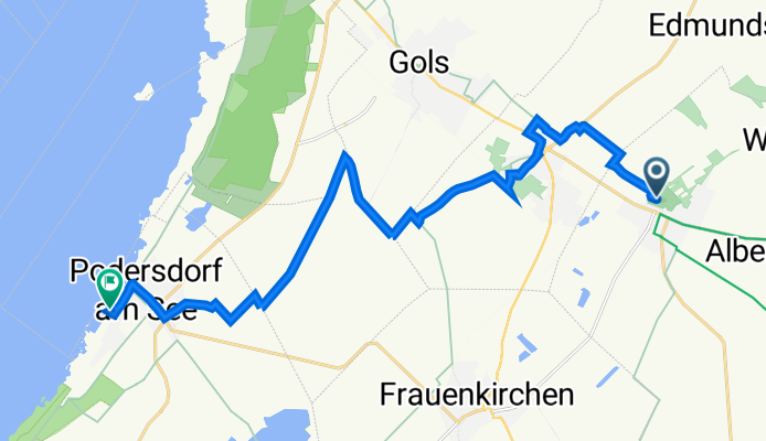 Im Schloß 3, Halbturn nach Strandgasse 19, Podersdorf am See